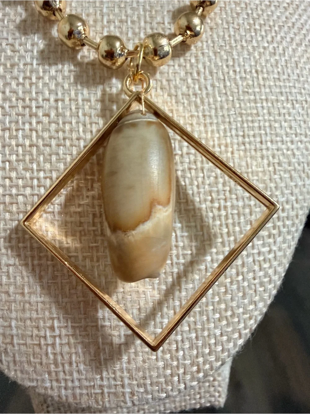 Coastal Geo Shell Statement Necklace🐚✨ Women Jewelry